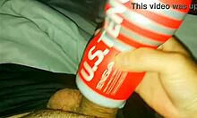 Caught celebrity Cory Bernstein edging his big dick into a sex toy before busting a huge cumshot in this homemade gay sex tape