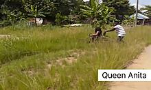 Fresh ebony teen explores wet cock in American streets