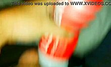 Caught celebrity Cory Bernstein edging his big dick into a sex toy before busting a huge cumshot in this homemade gay sex tape