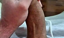 young exotic brazilian enjoying delicious solo session at home.