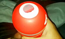 Caught celebrity Cory Bernstein edging his big dick into a sex toy before busting a huge cumshot in this homemade gay sex tape