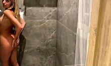 Blowjob In Shower From Skinny Girl With Big Cock