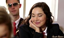 Slutty stepsister rides cock