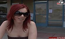 Redhead Slut Picked Up For Monster Cock Fuck