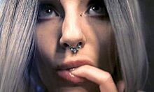 asmr oil and cream on teen 18+ cosplay, wet tattooed skin, oiled costumes