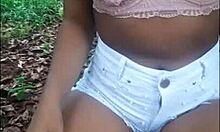 Bunduda Dansarina De Funk Me Ofereceu Seu Cuzinho No Parque Em Ar Livre