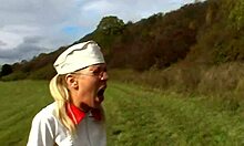 Young Ladies Get Fucked Hard by Old Grumpy Men Outdoors