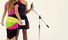 hot talent lesbos wrestle and finger