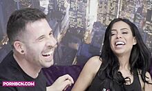 Damn! Hot Latina Milf with Big Ass Fucks Pornstar on Show!