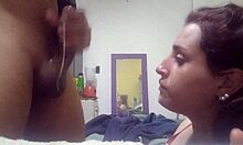 she loves sucking my big cock with wild deepthroat action