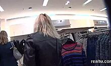 Gorgeous czech teen seduced in shop, clothes ripped for pov