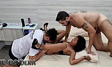 damn, skinny southern chick got wild in rj with jr doidera and antony at motel caricia!