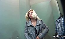 Gorgeous czech teen seduced in shop, clothes ripped for pov