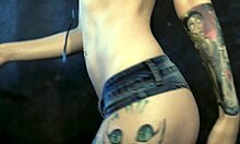 asmr oil and cream on teen 18+ cosplay, wet tattooed skin, oiled costumes