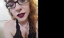 Sexting session turns wild with cock and ball domination in this hot brunette compilation. Glasses on, lingerie tight!