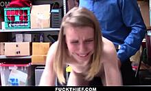 tiny thief caught in officer's trap, now getting pounded hard - fuckthief