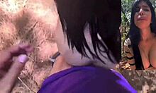 a stranger fucks me in the forest and cums inside my petite body... i feel so sexy and skinny out here