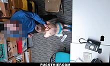 tiny thief caught in officer's trap, now getting pounded hard - fuckthief