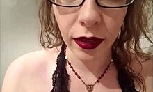 Sexting session turns wild with cock and ball domination in this hot brunette compilation. Glasses on, lingerie tight!