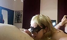 bbw wife gives sloppy deepthroat and gets throatpie cumshot 😋