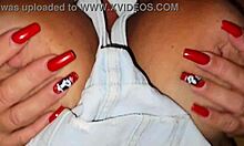 Big Tits Fall Out of Denim Sundress