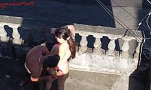 Damn! Vagninho and Pamela Pantera nearly bang outdoors on drone cam!