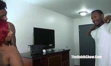 Ebony Laylared Bent Over and Fucked Doggy Style by Stretch N E in Ghetto Hood Reality