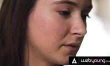 Cute asian kimmy kimm comforted by girlfriend hazel moore with soft romantic sex