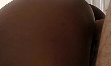 Black Amateur African Woman Bent Over for Interracial Doggy Creampie in Pussy