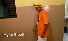 Samirra Summer, Brazilian pornstar with big tits and ass, masturbates and fucks Mayke Brazil's big cock in sensual scene