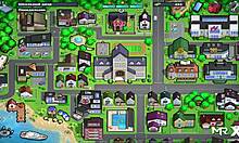 In Summertime Saga, she gives a STRESS RELIEF HANDJOB in episode 4 scene 75