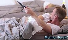 mormon elder in uniform cums hard during taboo session