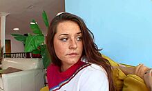 I Snag a Cute Redhead Cheerleader and Bang Her Tight Body at My Place