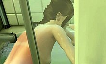 3d Animated Young Girl Dating Monster In Cartoon Game