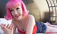 petite teen evie rees inspires with allen swift's big ass pov 😍