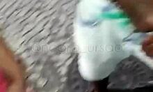 Brazilian Amateurs Have Gay Orgy on Street in Madureira RJ with Big Cocks