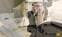 Tutor4k man ties teacher's legs for unusual lesson