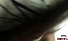 While washing dishes, the Thai girlfriend gets fucked.