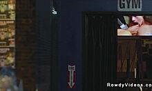 Beardy Hunk Anal Fucks Young Worker With Big Cock In Sex Club