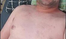 Hot Chubby British Guy Drenched in Cum After Masturbation