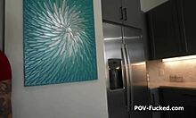 Old babe deepthroats cock in pov blowjob