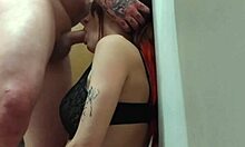 Throat goat takes deepthroat