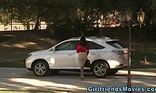 Does this lesbian teen eat pussy and rim the milf's big tits?