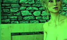 Mother-in-law in hentai game cheats with lesbian toy fuck scene