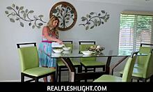 Stepmom Lolly Dames lets stepbrother relieve stress with Angel Youngs.