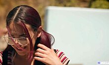 bitchy girls dominate nerd teen in wild lesbian orgy with aidra fox and others