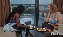 big boobed girlfriends sara jay and mystique share a friend