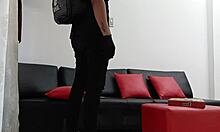 Latina Brunette Teen Gives Deepthroat And Ass Fuck For Delivery!