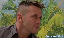 Cocksucking teen 18+ dp fucked after nice blowjob