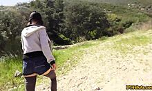 Whoa! Nerdy Jay Taylor Takes Cum Mouthful After Outdoor Bang!